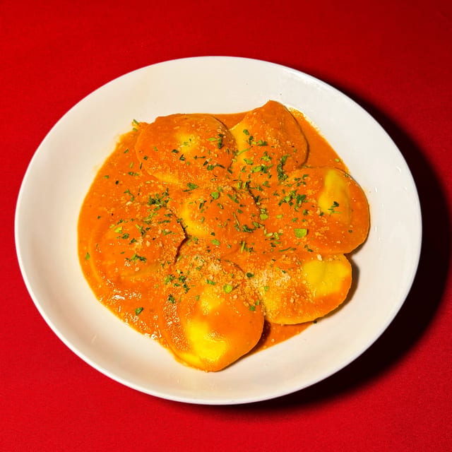 Glutten Free Veggie Ravioli.