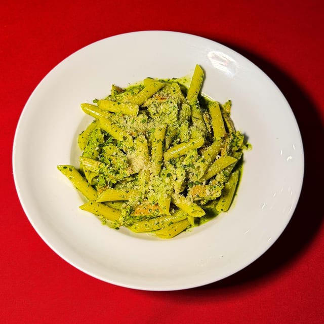 Chicken Penne Pesto.