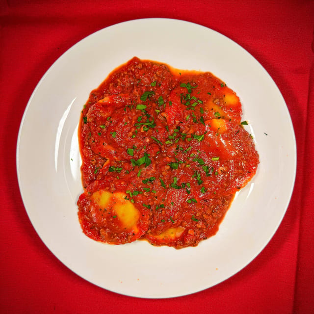 Short Rib Ravioli.